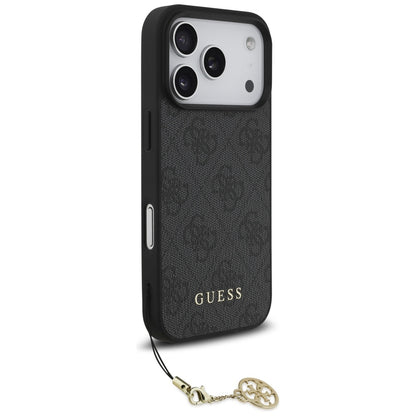 Θήκη MagSafe για Apple iPhone 17 Pro, Guess, 4G Charm Cradle, Μαύρη