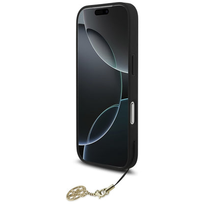 Θήκη MagSafe για Apple iPhone 17 Pro, Guess, 4G Charm Cradle, Μαύρη