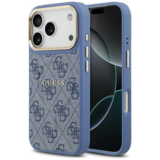 Θήκη MagSafe για Apple iPhone 17 Pro, Guess, 4G Classic, Μπλε