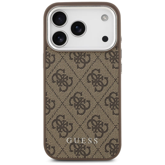 Θήκη MagSafe για Apple iPhone 17 Pro, Guess, 4G Classic Logo, Καφέ