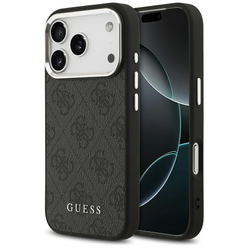 Θήκη MagSafe για Apple iPhone 17 Pro, Guess, 4G Classic Logo, Μαύρη