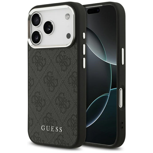 Θήκη MagSafe για Apple iPhone 17 Pro, Guess, 4G Classic Logo, Μαύρη