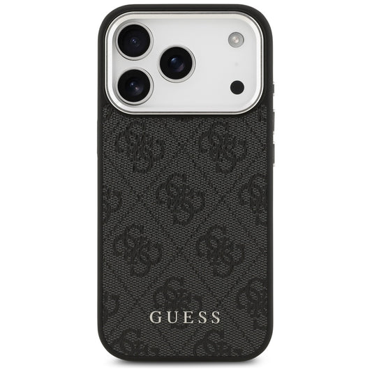 Θήκη MagSafe για Apple iPhone 17 Pro, Guess, 4G Classic Logo, Μαύρη