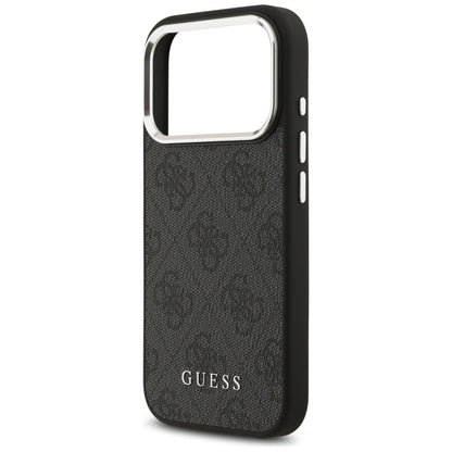 Θήκη MagSafe για Apple iPhone 17 Pro, Guess, 4G Classic Logo, Μαύρη