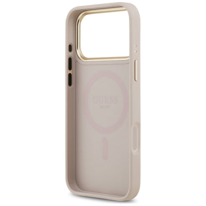 Θήκη MagSafe για Apple iPhone 17 Pro, Guess, 4G Classic, Ροζ