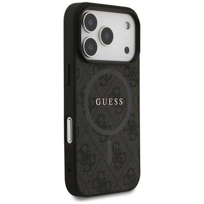 Θήκη MagSafe για Apple iPhone 17 Pro, Guess, 4G Ring Classic Logo, Μαύρη