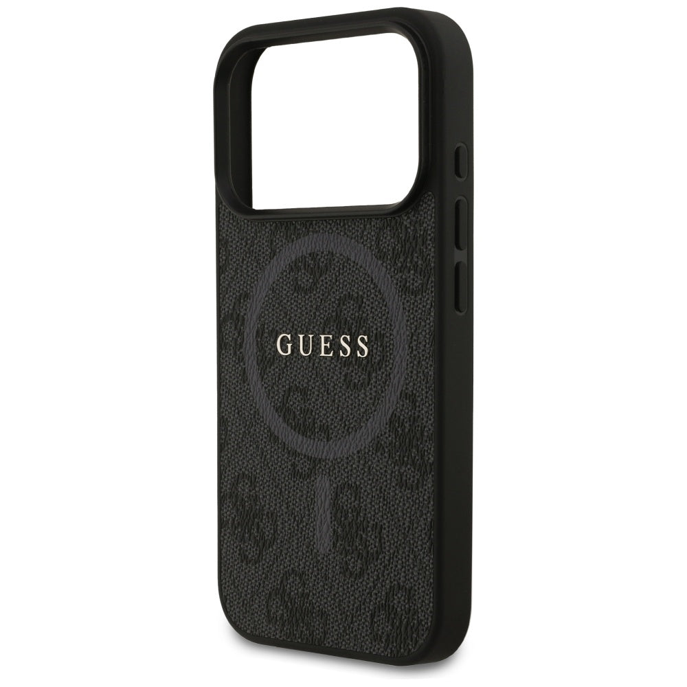 Θήκη MagSafe για Apple iPhone 17 Pro, Guess, 4G Ring Classic Logo, Μαύρη