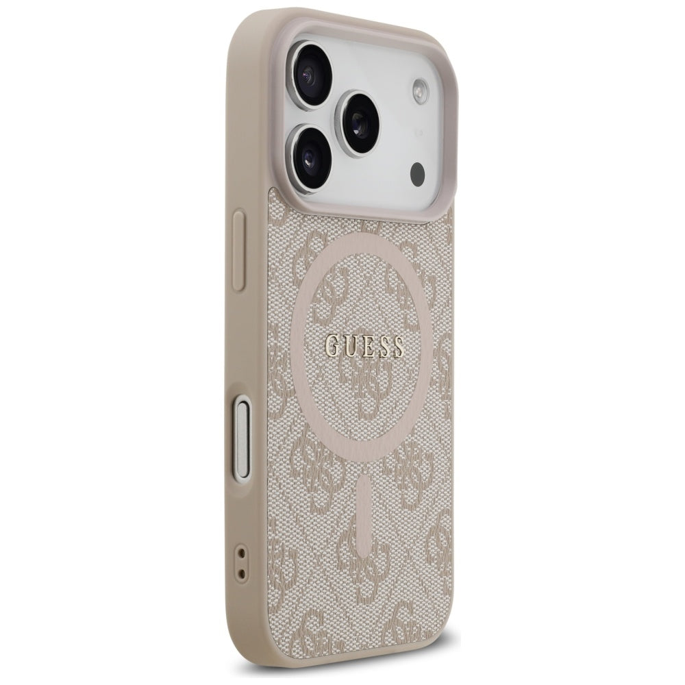 Θήκη MagSafe για Apple iPhone 17 Pro, Guess, 4G Ring Classic Logo, Ροζ