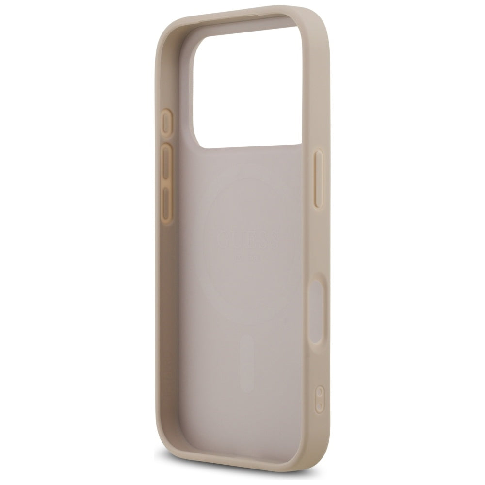 Θήκη MagSafe για Apple iPhone 17 Pro, Guess, 4G Ring Classic Logo, Ροζ