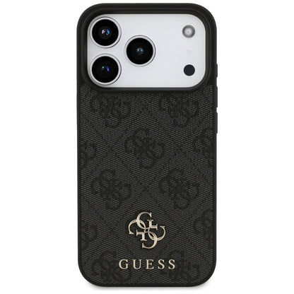Θήκη MagSafe για Apple iPhone 17 Pro, Guess, 4G Small and Classic Logo, Μαύρη