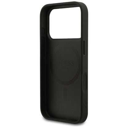 Θήκη MagSafe για Apple iPhone 17 Pro, Guess, 4G Small and Classic Logo, Μαύρη