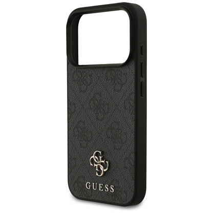 Θήκη MagSafe για Apple iPhone 17 Pro, Guess, 4G Small and Classic Logo, Μαύρη