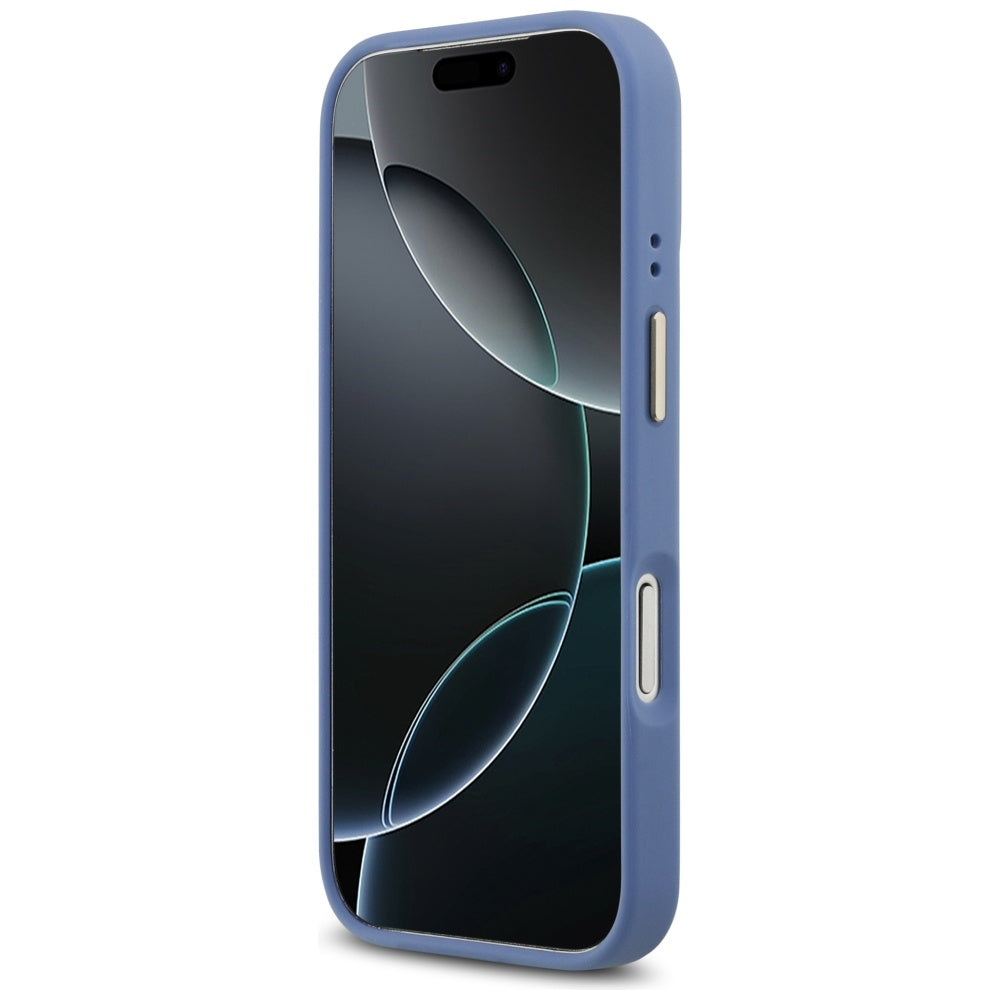 Θήκη MagSafe για Apple iPhone 17 Pro, Guess, 4G Strass Logo, Μπλε