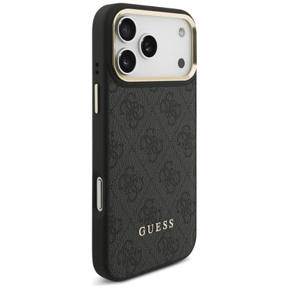 Θήκη MagSafe για Apple iPhone 17 Pro, Guess, Cardslot 4G, Μαύρη