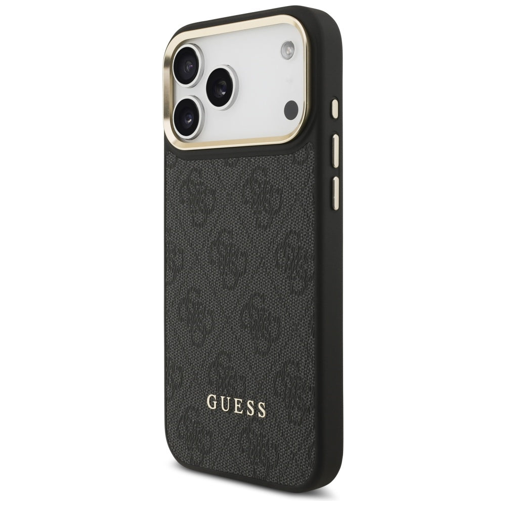 Θήκη MagSafe για Apple iPhone 17 Pro, Guess, Cardslot 4G, Μαύρη