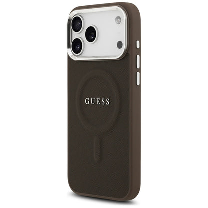 Θήκη MagSafe για Apple iPhone 17 Pro, Guess, Classic Logo, Καφέ