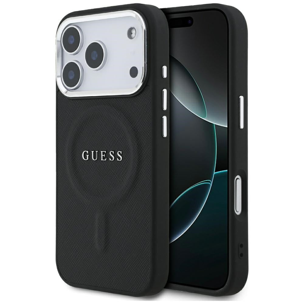 Θήκη MagSafe για Apple iPhone 17 Pro, Guess, Classic Logo, Μαύρη
