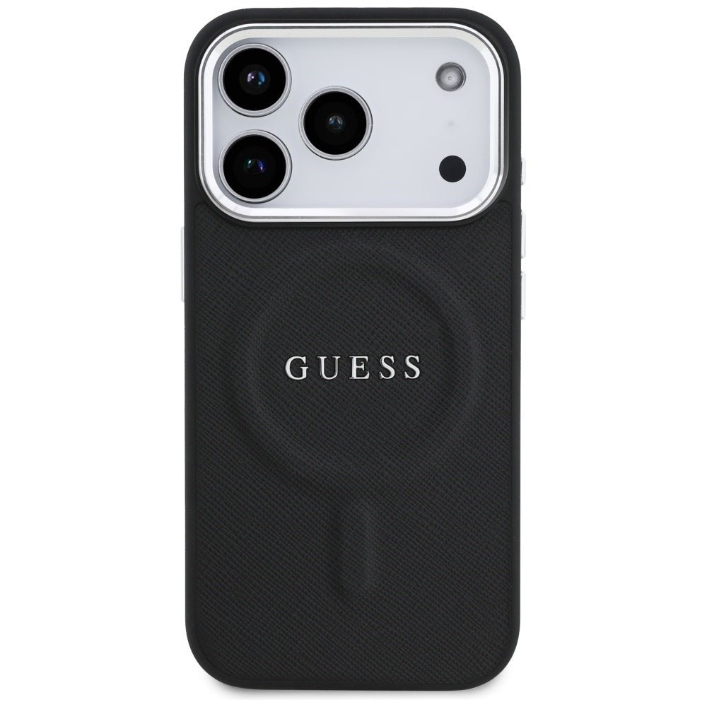 Θήκη MagSafe για Apple iPhone 17 Pro, Guess, Classic Logo, Μαύρη