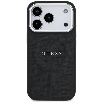 Θήκη MagSafe για Apple iPhone 17 Pro, Guess, Classic Logo, Μαύρη