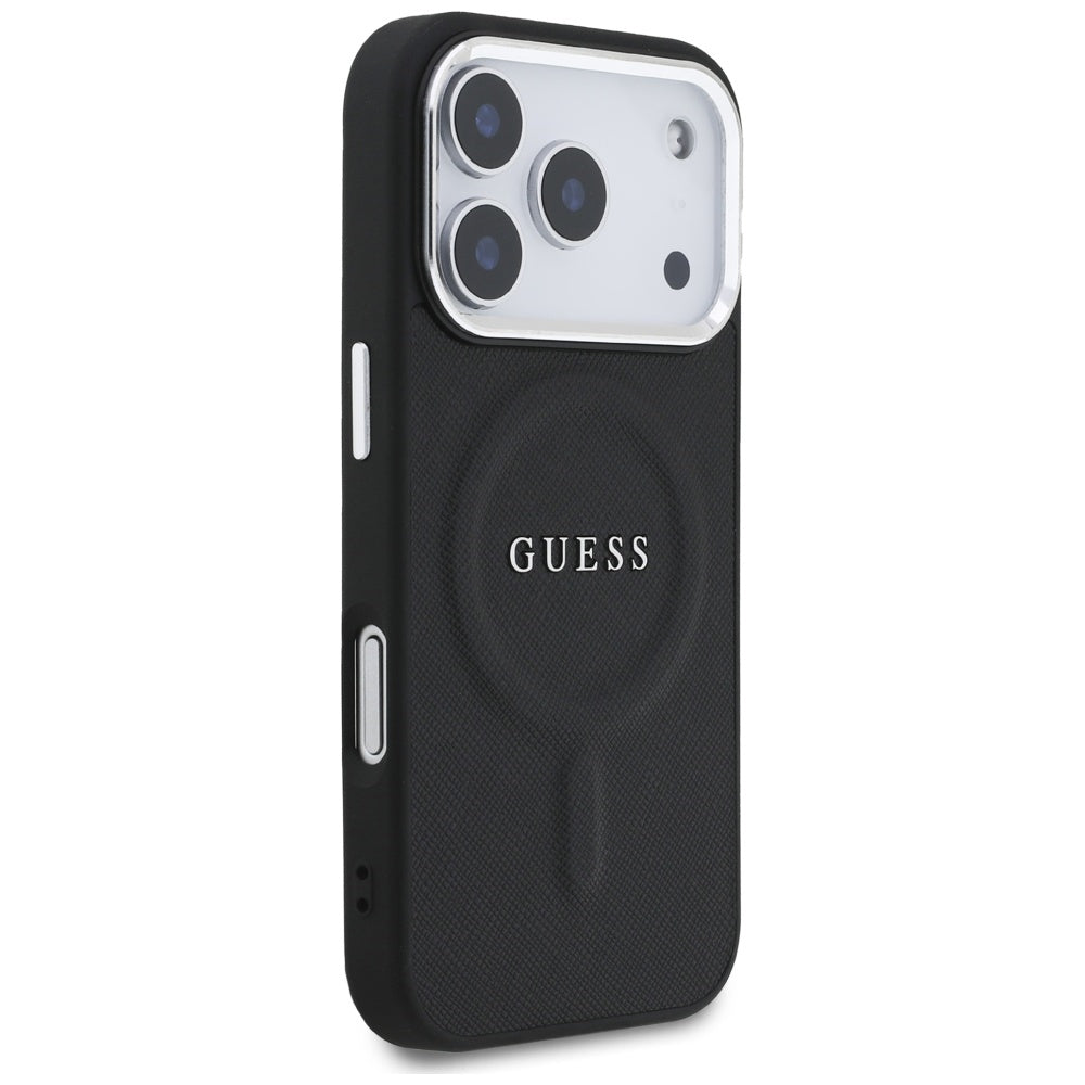 Θήκη MagSafe για Apple iPhone 17 Pro, Guess, Classic Logo, Μαύρη