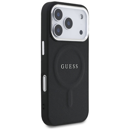 Θήκη MagSafe για Apple iPhone 17 Pro, Guess, Classic Logo, Μαύρη
