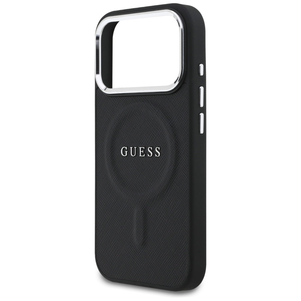 Θήκη MagSafe για Apple iPhone 17 Pro, Guess, Classic Logo, Μαύρη
