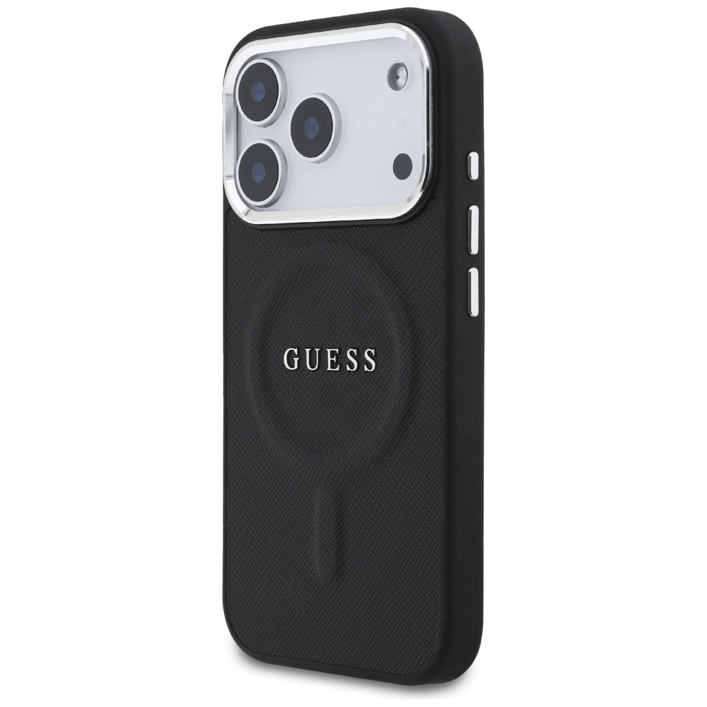 Θήκη MagSafe για Apple iPhone 17 Pro, Guess, Classic Logo, Μαύρη