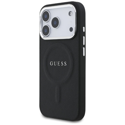 Θήκη MagSafe για Apple iPhone 17 Pro, Guess, Classic Logo, Μαύρη