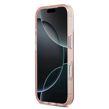 Θήκη MagSafe για Apple iPhone 17 Pro, Guess, IML Gradient Triangle Logo, Ροζ