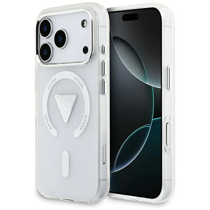 Θήκη MagSafe για Apple iPhone 17 Pro, Guess, IML Gradient Triangle Logo, Διαφανής