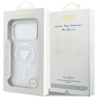 Θήκη MagSafe για Apple iPhone 17 Pro, Guess, IML Gradient Triangle Logo, Διαφανής