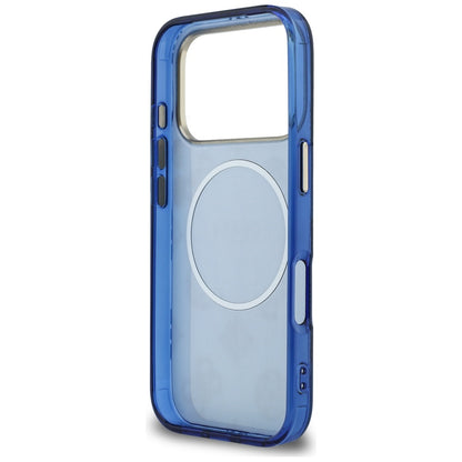 MagSafe Case for Apple iPhone 17 Pro, Guess, IML Peony Dot, Blue