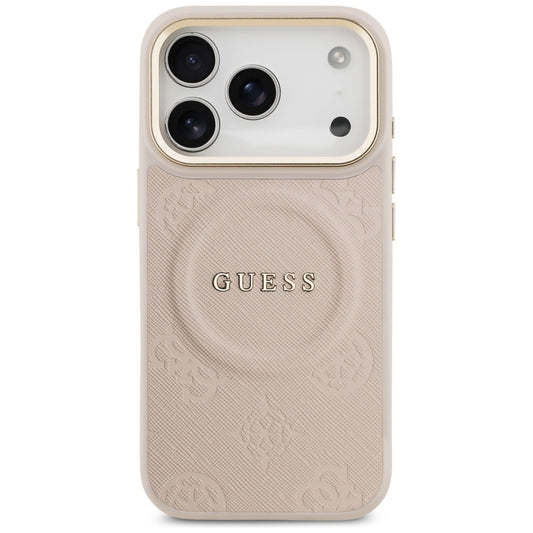 Θήκη MagSafe για Apple iPhone 17 Pro, Guess, Peony Hot Stamp, Ροζ