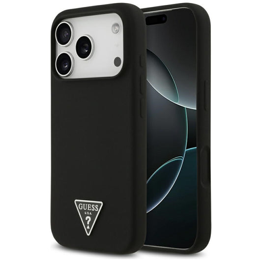 Θήκη MagSafe για Apple iPhone 17 Pro, Guess, Triangle Logo, Μαύρη