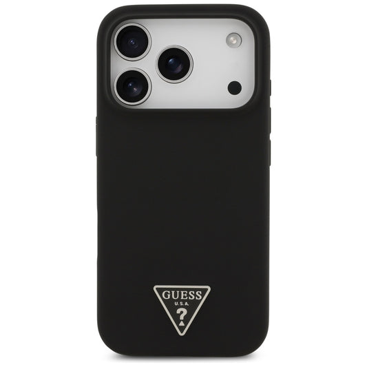 Θήκη MagSafe για Apple iPhone 17 Pro, Guess, Triangle Logo, Μαύρη