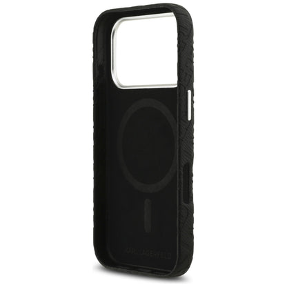 Θήκη MagSafe για Apple iPhone 17 Pro, Karl Lagerfeld, FW Stamped Karl, Μαύρη