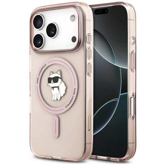 Θήκη MagSafe για Apple iPhone 17 Pro, Karl Lagerfeld, IML Choupette, Ροζ