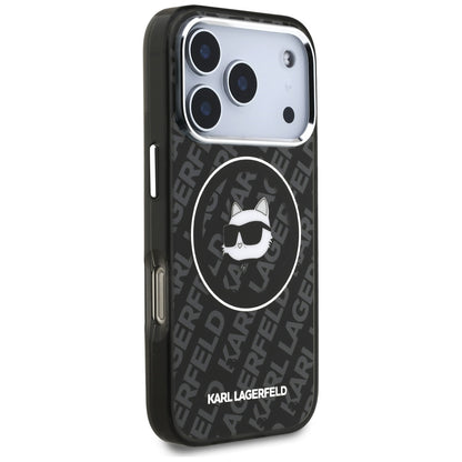 MagSafe Case for Apple iPhone 17 Pro, Karl Lagerfeld, IML Choupette's Head, Black
