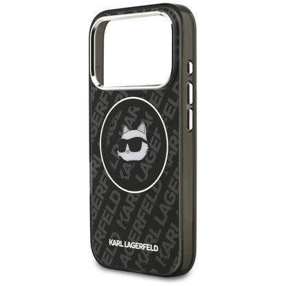 MagSafe Case for Apple iPhone 17 Pro, Karl Lagerfeld, IML Choupette's Head, Black