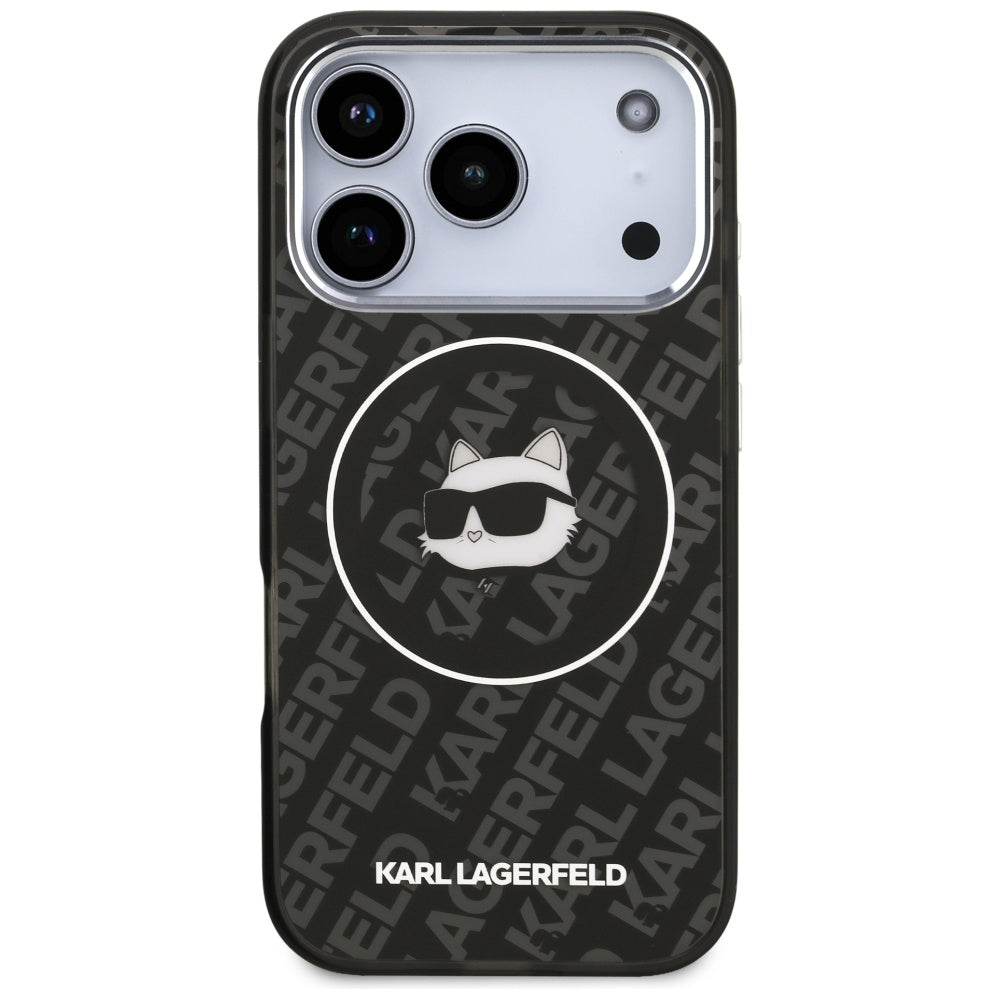 MagSafe Case for Apple iPhone 17 Pro, Karl Lagerfeld, IML Choupette's Head, Black