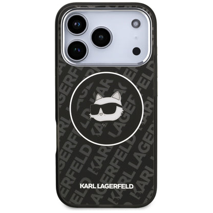 MagSafe Case for Apple iPhone 17 Pro, Karl Lagerfeld, IML Choupette's Head, Black