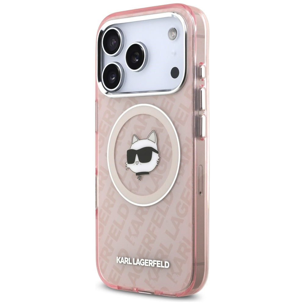 Θήκη MagSafe για Apple iPhone 17 Pro, Karl Lagerfeld, IML Choupette`s Head, Ροζ