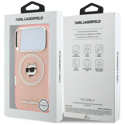 Θήκη MagSafe για Apple iPhone 17 Pro, Karl Lagerfeld, IML Choupette`s Head, Ροζ