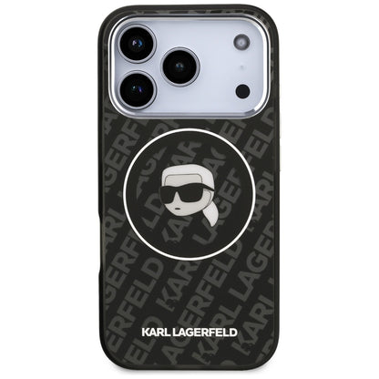 MagSafe Case for Apple iPhone 17 Pro, Karl Lagerfeld, IML Karl's Head, Black
