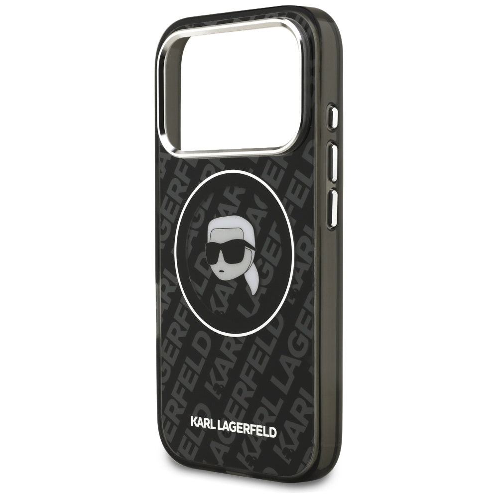 MagSafe Case for Apple iPhone 17 Pro, Karl Lagerfeld, IML Karl's Head, Black