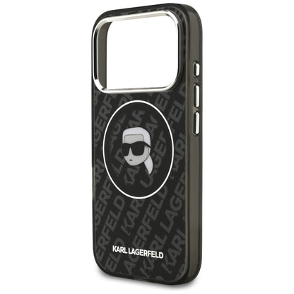 MagSafe Case for Apple iPhone 17 Pro, Karl Lagerfeld, IML Karl's Head, Black