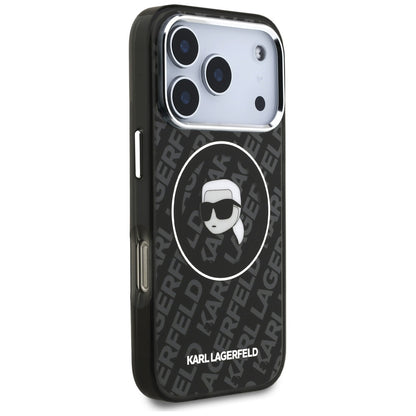 MagSafe Case for Apple iPhone 17 Pro, Karl Lagerfeld, IML Karl's Head, Black