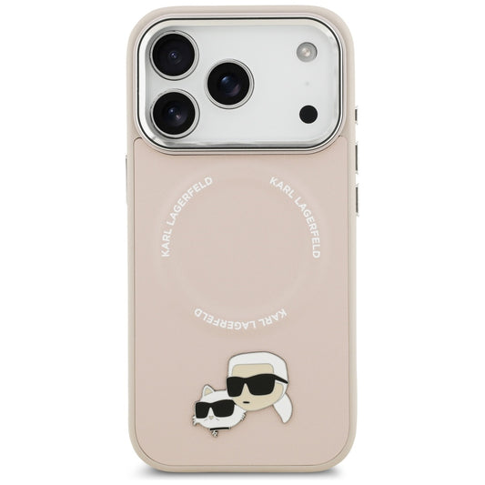 Θήκη MagSafe για Apple iPhone 17 Pro, Karl Lagerfeld, Karl & Choupette Pins, Ροζ