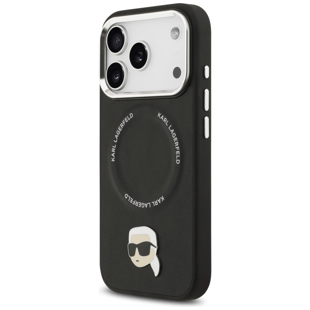 Θήκη MagSafe για Apple iPhone 17 Pro, Karl Lagerfeld, Karl Pin, Μαύρη