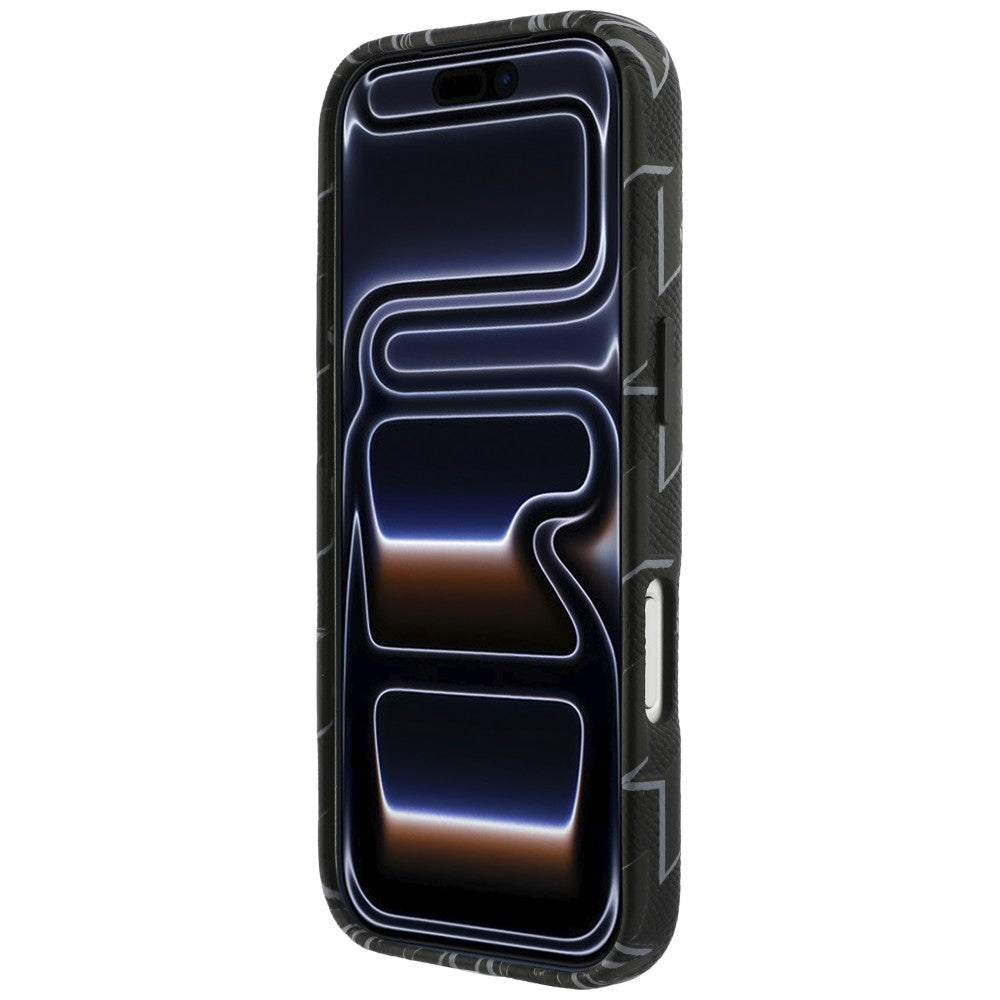 MagSafe Case for Apple iPhone 17 Pro, Karl Lagerfeld, KL Monogram Logo, Black